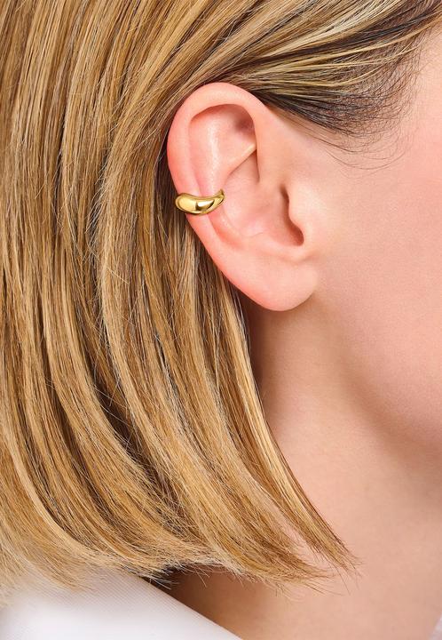 Actual product image Thomas Sabo Earcuff in curved shape (750 yellow gold gilding, 925 sterling silver)