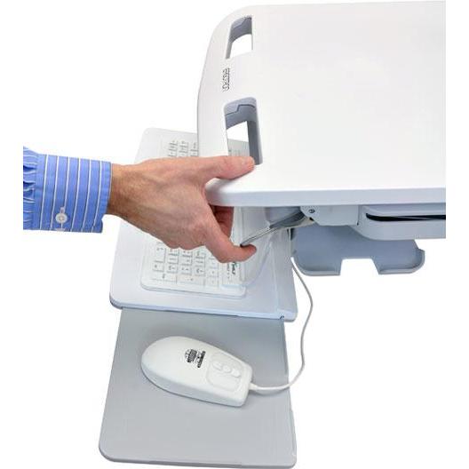Thumbnail - Ergotron Wagen für LCD-Display/Tastatur/Maus/CPU/Notebook/Barcodescanner (offene Architek, Notebookwagen, Grau