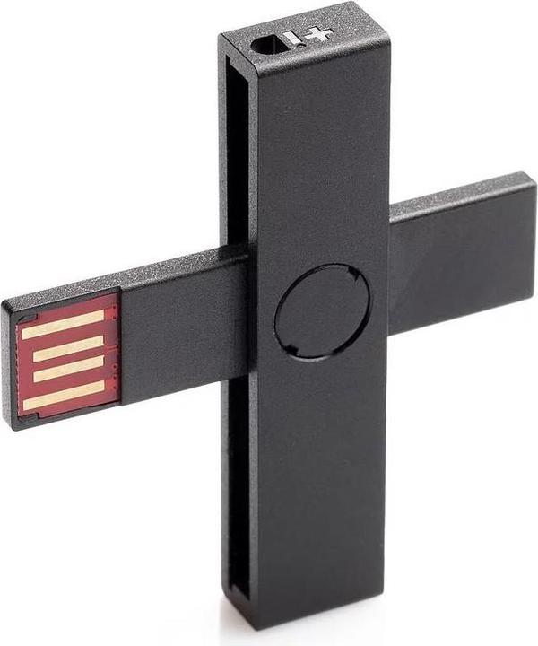Actual product image Pluss ID smart card reader black (USB 2.0)