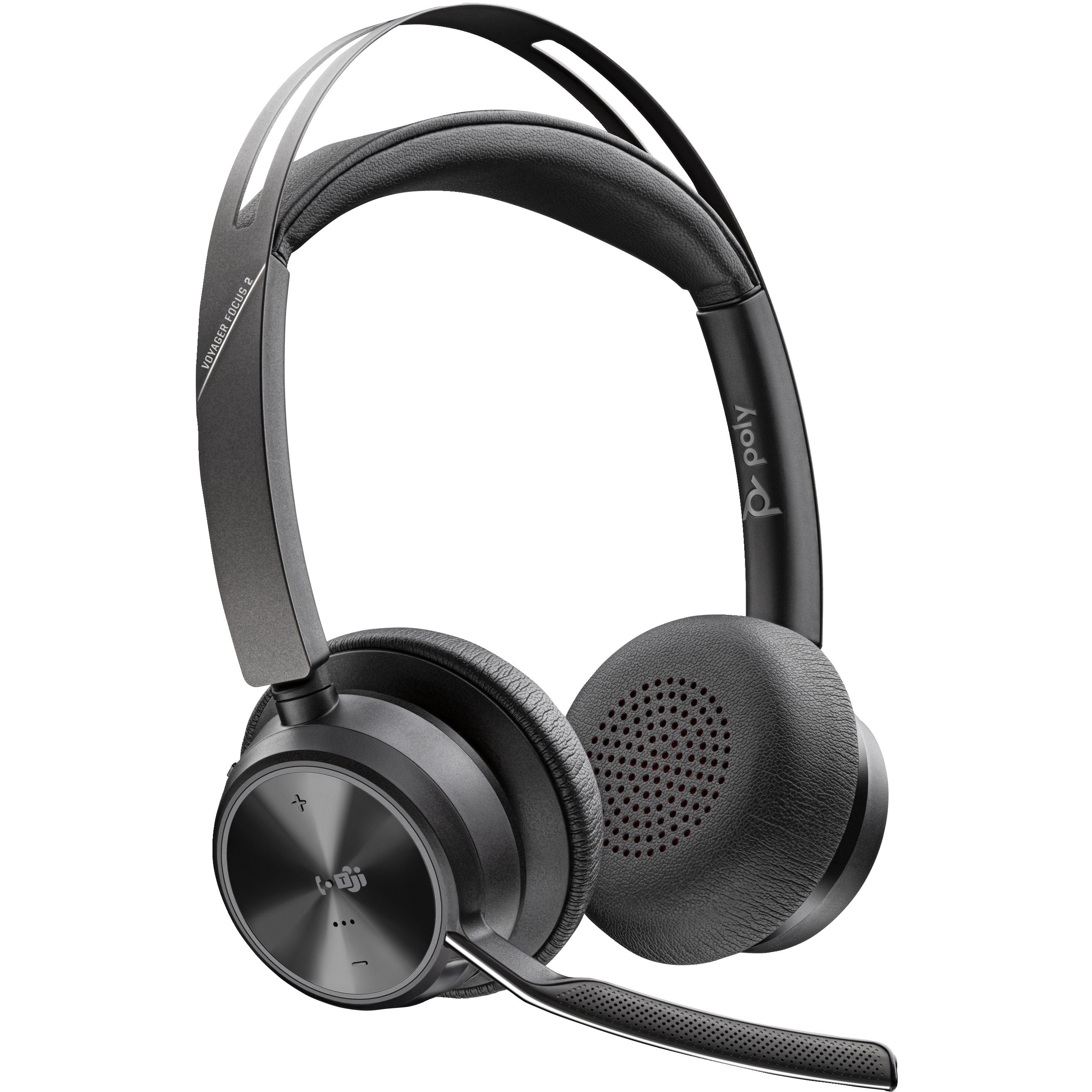 Thumbnail - HP Voyager Focus 2 MS (Kabellos, USB-C), Office Headset, Schwarz