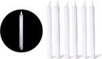 Actual product image Novaliv White LED Stick Candle with Timer Function Set of 6 - Stick Candle LED Moving Flame Timer - 20cm (6 x)