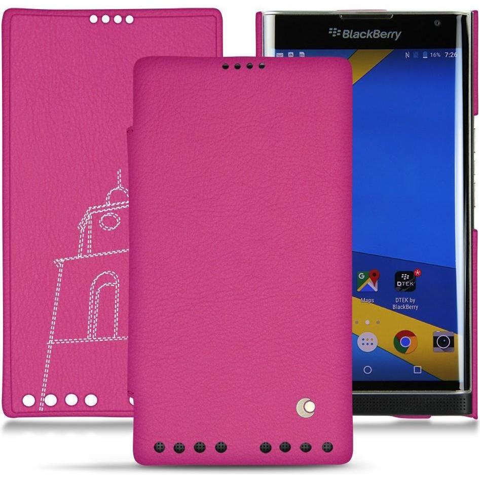 Thumbnail - Noreve Lederschutzhülle horizontal (Blackberry Priv), Smartphone Hülle, Rosa