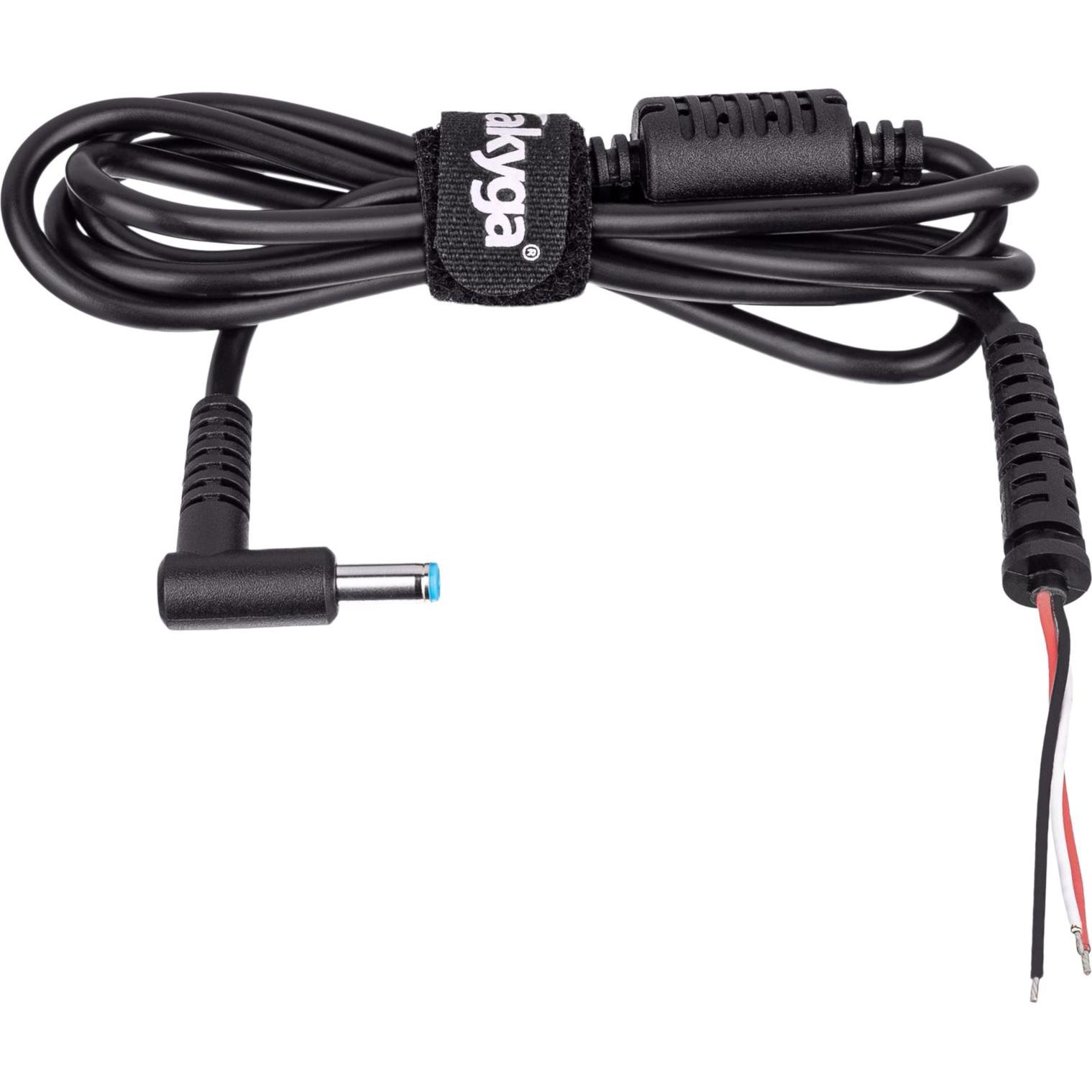 Akyga AK-SC-11 Ersatz-DC-Kabel für Notebook-Netzteil schwarz (1.20 m), Stromkabel