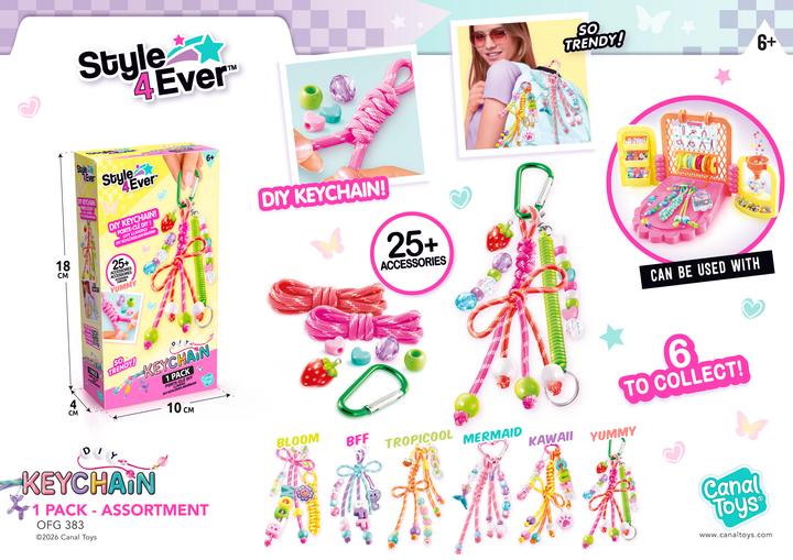 Actual product image Canal Toys DIY Keychain pack