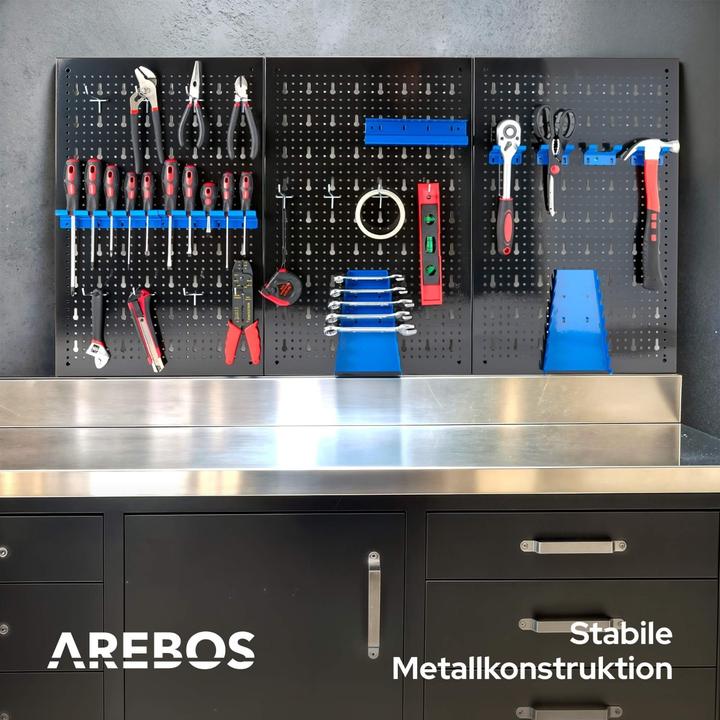Actual product image Arebos Tool wall 17 pcs. blue