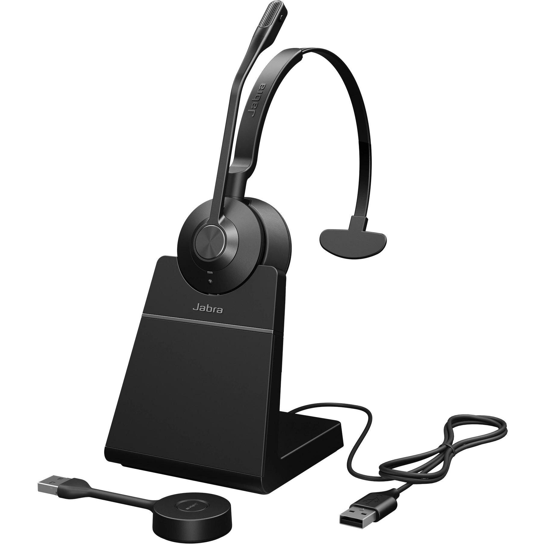 Jabra Engage 55 SE UC Mono UNC(DECT, USB-A) inkl. Charger (Kabellos, USB-A), Office Headset, Schwarz
