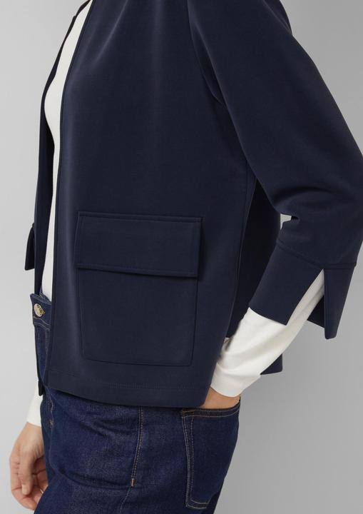 Produktbild s.Oliver Sweatshirt Jacke Verkürzte Sweatshirt-Jacke aus Scuba (34)
