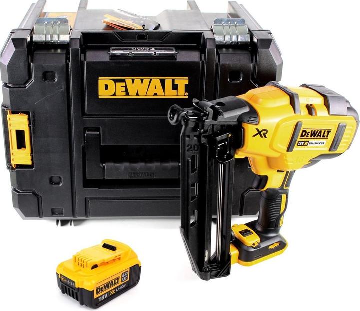 Actual product image DeWalt DCN 660 NT Battery Nailer 18V 32 - 63mm Brushless + 1x battery 4,0Ah + case - without charger