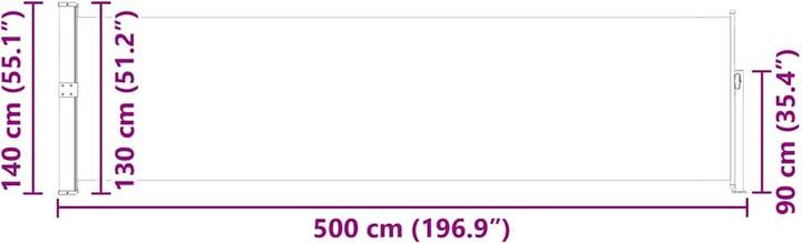 Image du produit vidaXL Seitenmarkise (5 m)