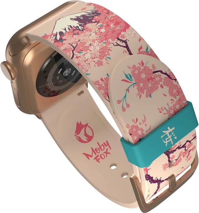 Produktbild Moby Fox Armband Smartwatch Hokusai Cherry Blossom 22 mm (22 mm, Edelstahl, Silikon)