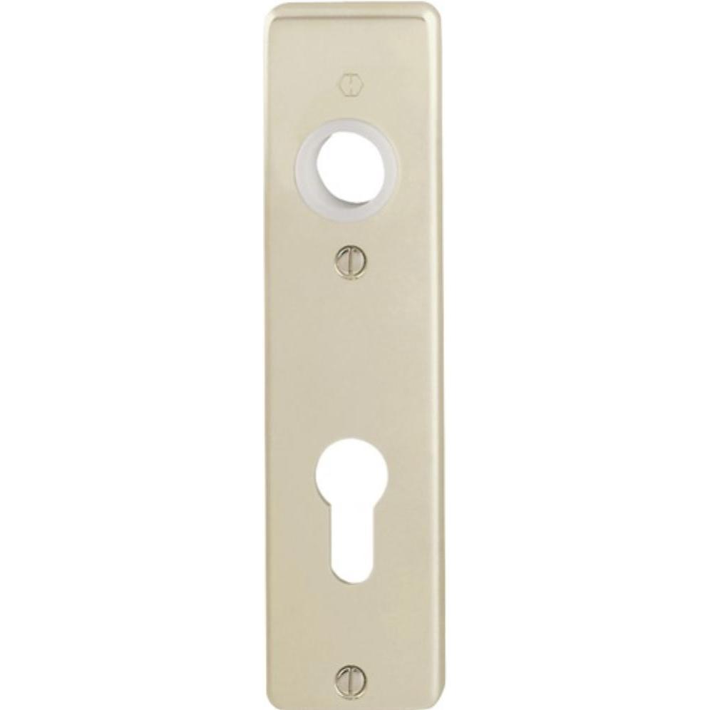 Hoppe, Türgriff + Fenstergriff, Kurzschildpaar 202KP Aluminium F2 PZ Paar (Türschild)