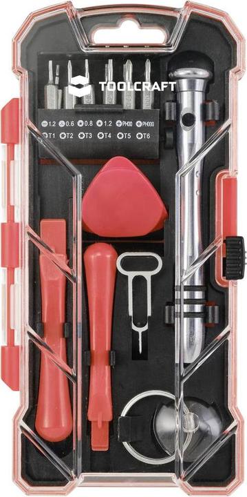Actual product image Toolcraft TO-7746381 DIY, smartphone repair kit in case 18 pieces