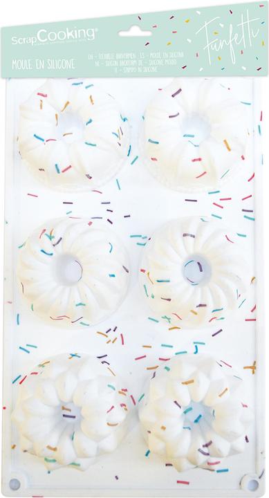 Produktbild ScrapCooking Silikonform 6 kouglof - Funfetti (7.30 cm)