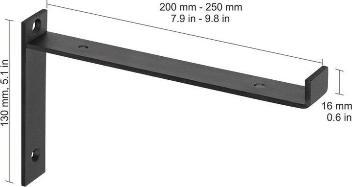 Image du produit Dolle LIP 260X130X30 MM NOIR