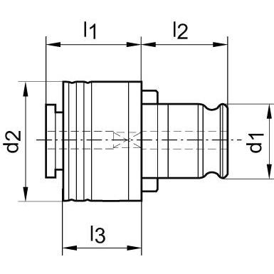 Thumbnail - Magni, Gewindeschneider + Gewindebohrer, Schnellwechsel-Einsatz ES 3 28,0mm FORTIS