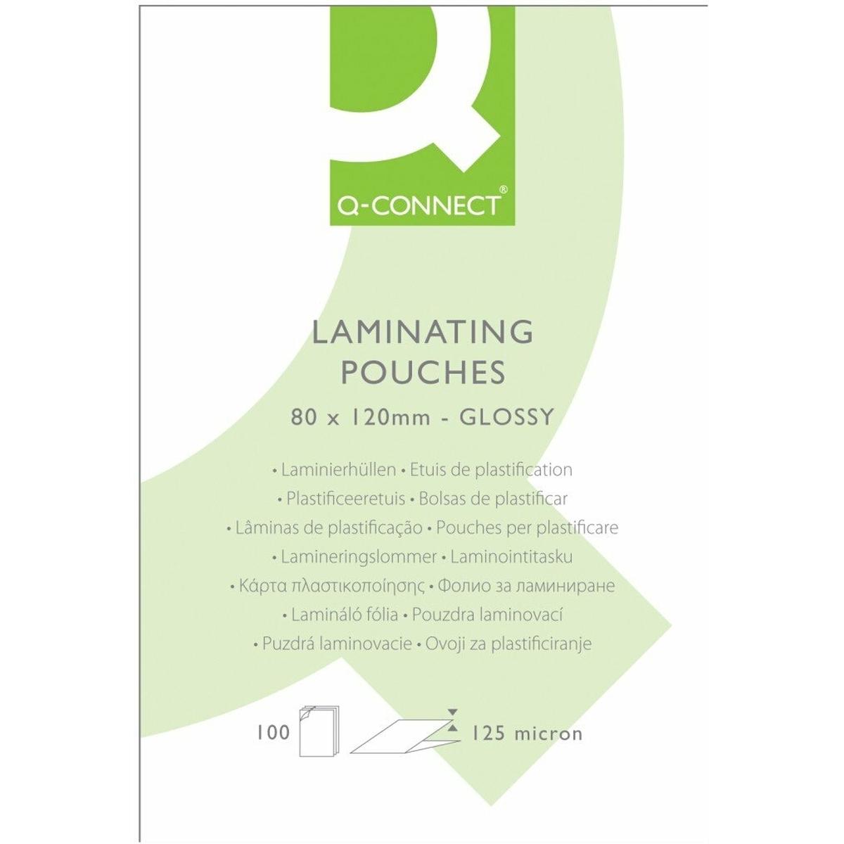 Thumbnail - Q-Connect, Laminierfolie, Folientaschen für Laminatoren A7 (A7, 100 Stück, 125 µm)