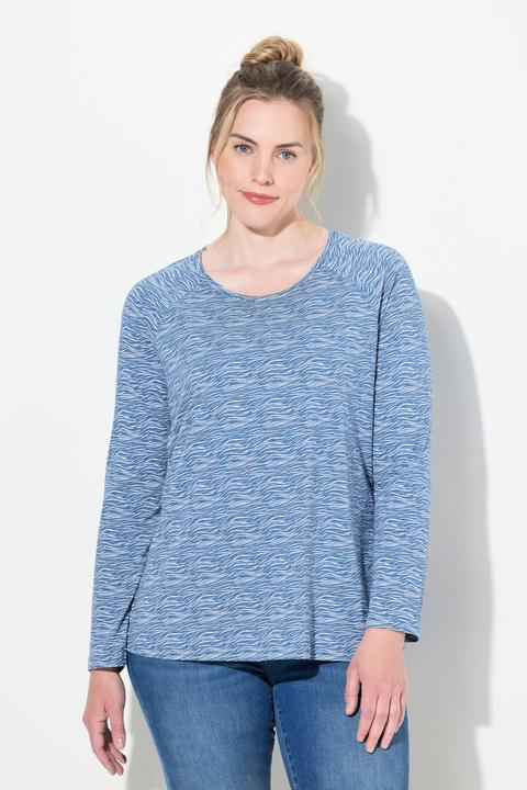 Image du produit Laurasøn T-shirt à col rond et manches longues, manches raglan, OEKO-TEX (L)