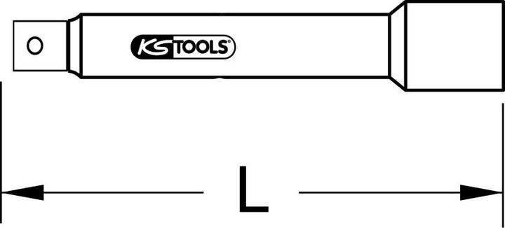 Actual product image KS Tools BRONZEplus extension 1/2" 100 mm