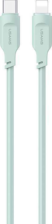Image du produit Usams Câble USB-C na Lightning PD Fast Charging 1,2m 20W Lithe Series zielony/green SJ566USB04 (US-S (1.20 m, USB 2.0, 20 W)
