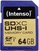 Immagine prodotto Intenso UHS-I Premium (64 GB, SDXC, U1, UHS-I)