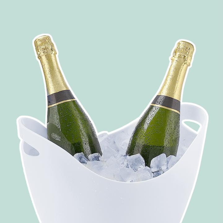 Actual product image Relaxdays Sektkühler 8l in Weiss