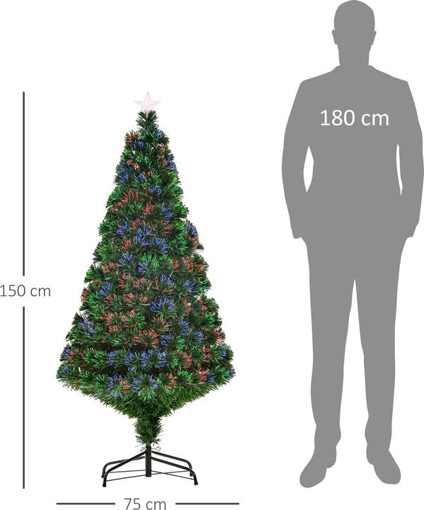 Produktbild Homcom Weihnachtsbaum inklusive Metallständer (150 cm)
