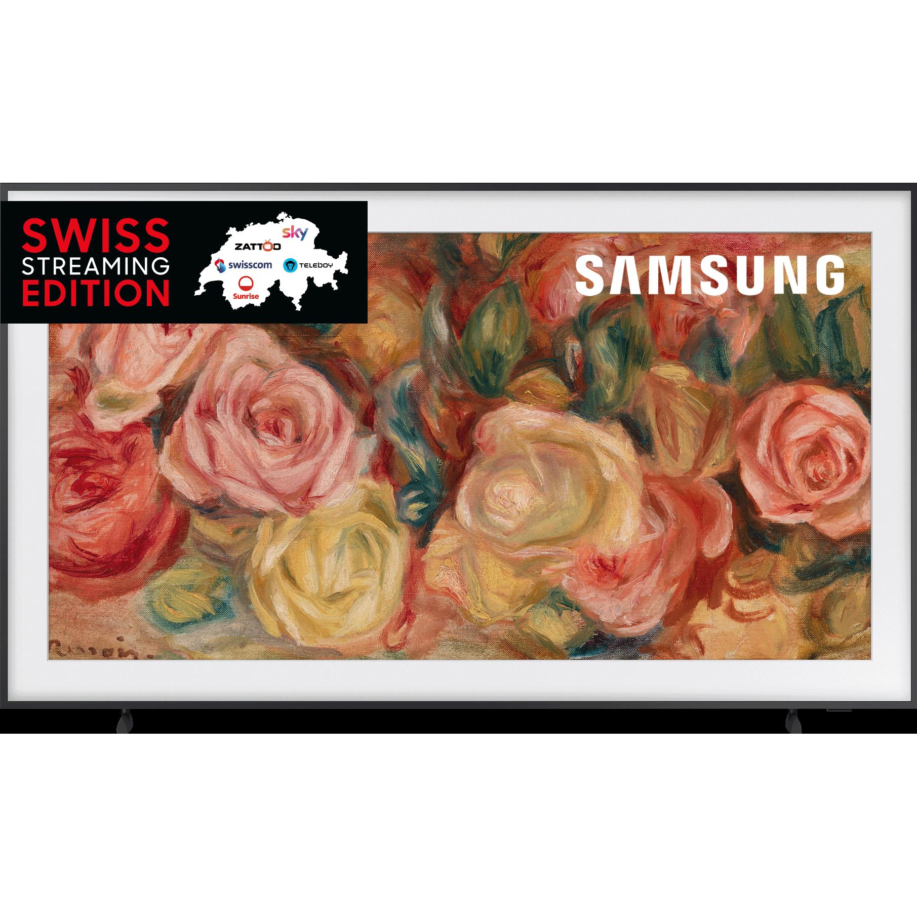 Samsung The Frame QE85LS03D (85", LS03D, QLED, 4K, 2024), TV, Schwarz