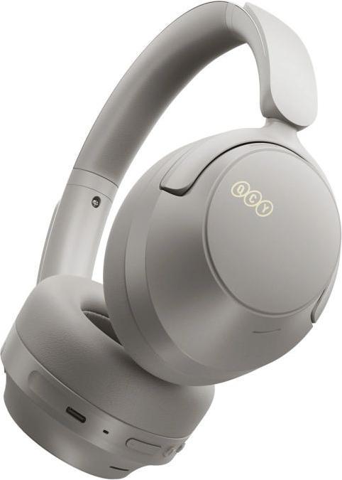 Produktbild QCY H3S Kabellose On-Ear-Kopfhörer mit LDAC und ANC-Geräuschunterdrückung – Grau (Kabelgebunden, Kabellos)