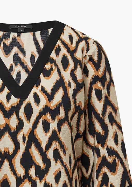 Immagine prodotto Comma Bluse Tunikabluse mit All-over-Print und 3/4-Ärmeln (36)