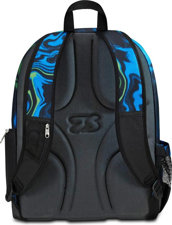 Actual product image Seven Advanced School Backpack, Black Blue, Multi-Shade Boy, Double Compartment Backpack with Wirele (3.20 l)