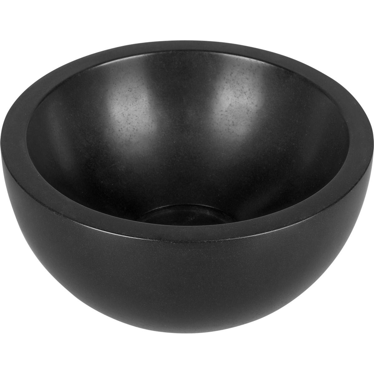 Differnz Boomer Waskom - Wasbak Keramiek - Mat Zwart - Ã˜ 20 x 10 cm, Utensili pulizia, Nero