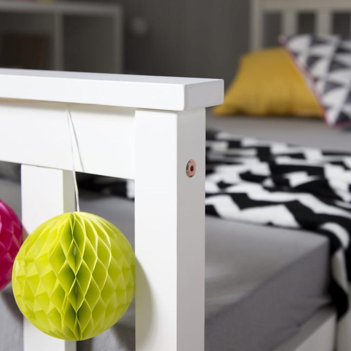 Image du produit Jamb Lit en bois Lit double 90x200cm Blanc (90 x 200 cm)