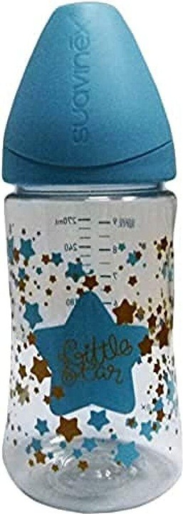 Immagine prodotto Suavinex Bottiglia larga Nech 3p Tettarella in silicone 0m 270ml (270 ml)