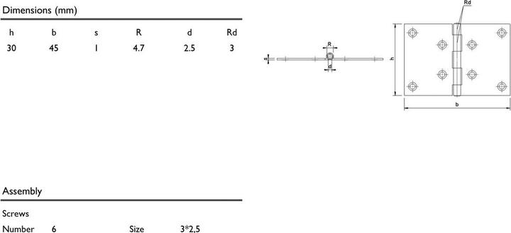 Produktbild Charmag Scharniere