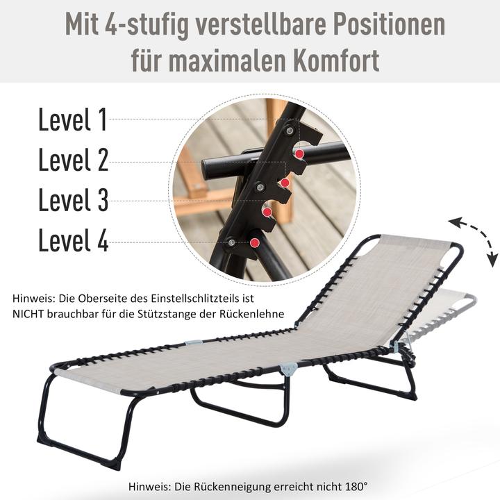 Actual product image Outsunny Folding lounger (197 cm)