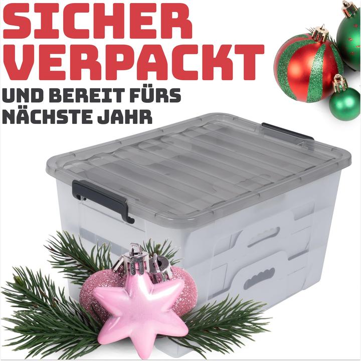 Produktbild Stackmeister Aufbewahrungsbox Mit Deckel Für Weihnachtsdeko
