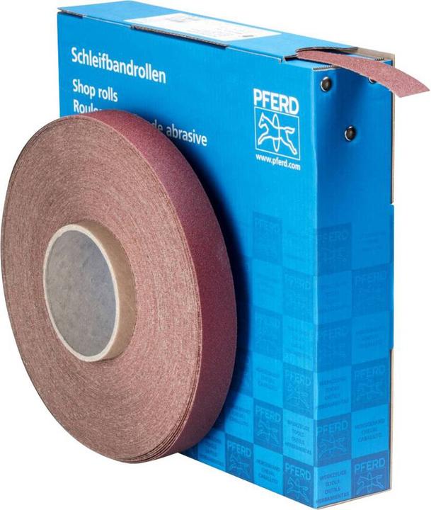 Produktbild Pferd Schleifbandrolle 50 x 25 mm Gewebe, Korund A 100 (100)