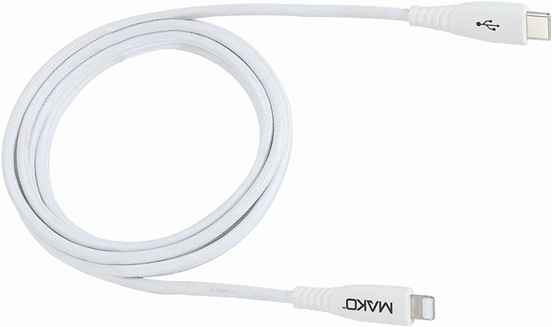 Produktbild Mako USB C zu Lightning Kabel verstärkt (1 m, USB 2.0)