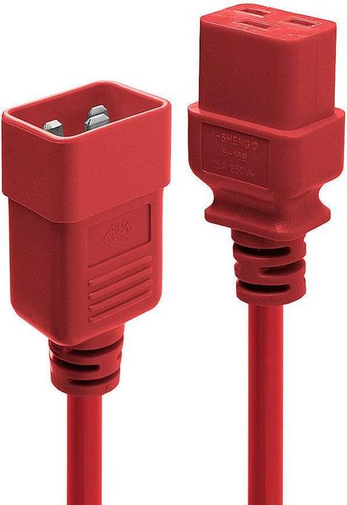 Produktbild Lindy 2m IEC C19 auf IEC C20 Verlaengerung rot (2 m)