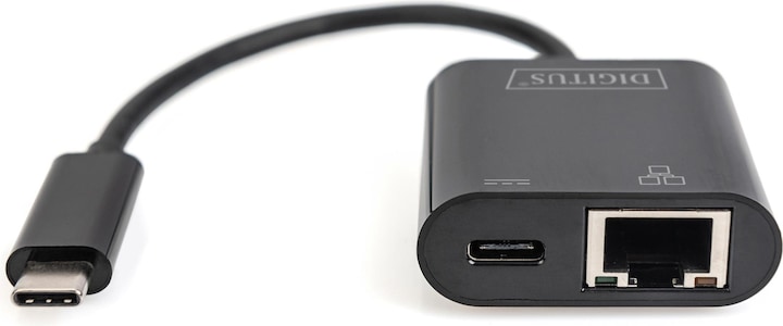 Actual product image Digitus USB Type-C™ Gigabit Ethernet adapter with Power Delivery support (USB-C, RJ45 (1x))