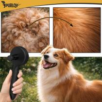 Produktbild Purlov Selbstreinigende Haarbürste (Hund, Katze)