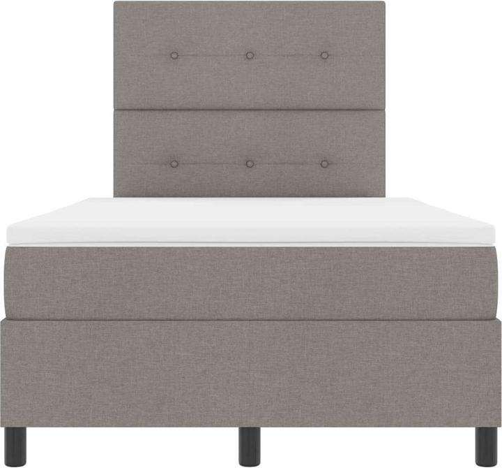 Produktbild VidaXL Boxspringbett mit Matratze Taupe Kleines Doppelbett Stoff (120 x 190 cm)