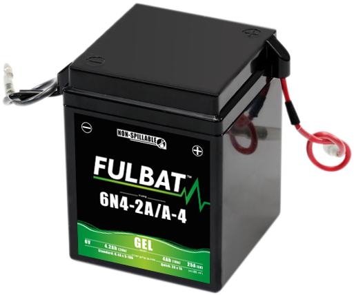 Actual product image Fulbat Motorbike battery Gel 6N4-2A/A-4 6V 4Ah (6 V, 4 Ah)