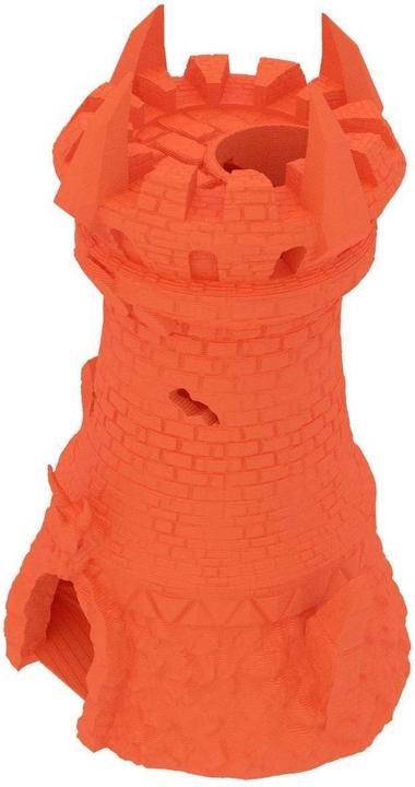 Produktbild Feldherr Fates End Würfelturm Fighter orange – 3D gedrucktes Tabletop Zubehör (Kunststoff)