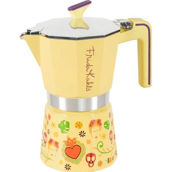 Pedrini 6TZ FRIDA KAHLO, giallo, Caffettiera moka, Giallo