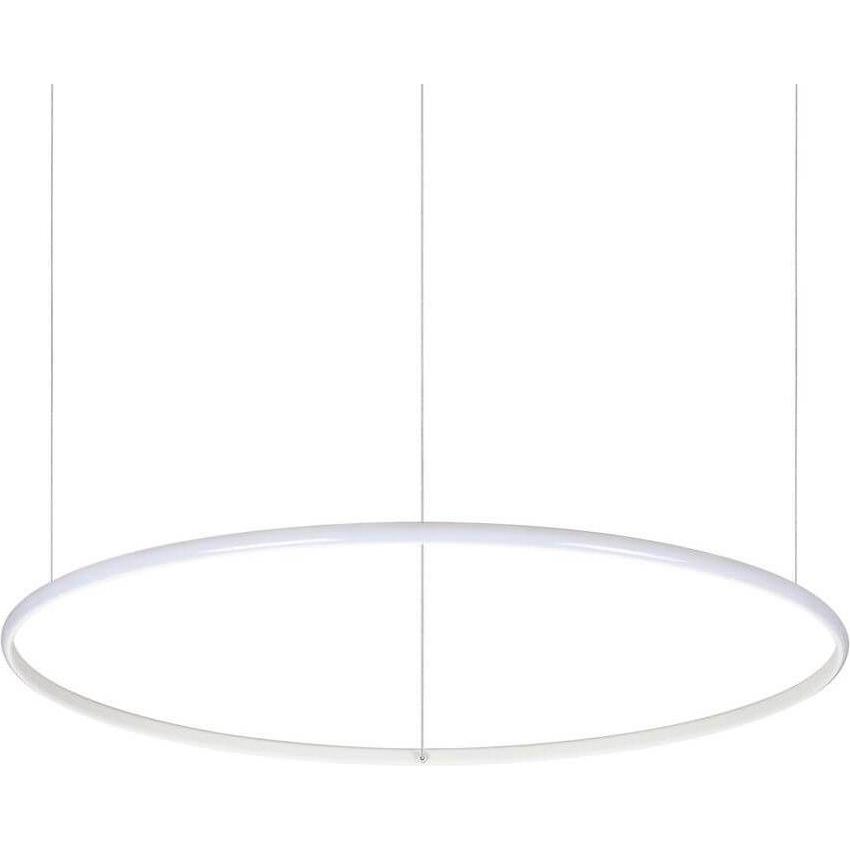 Ideal lux, Pendelleuchte, HULAHOOP LED Pendelleuchte 41W ⌀815mm Weiss warmweiss 258768 (3500 lm)