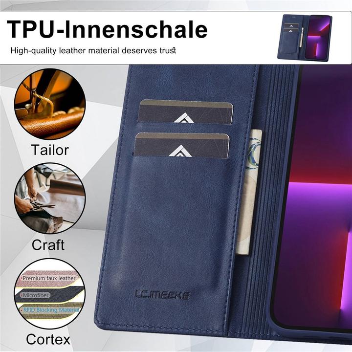 Produktbild Ueli Express Leder Buch Etui Tasche mit Kartenfach (Apple iPhone 13 Pro Max)