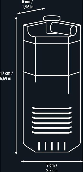 Produktbild Dennerle Nano Eckfilter (40 l, Innenfilter, Süsswasser)