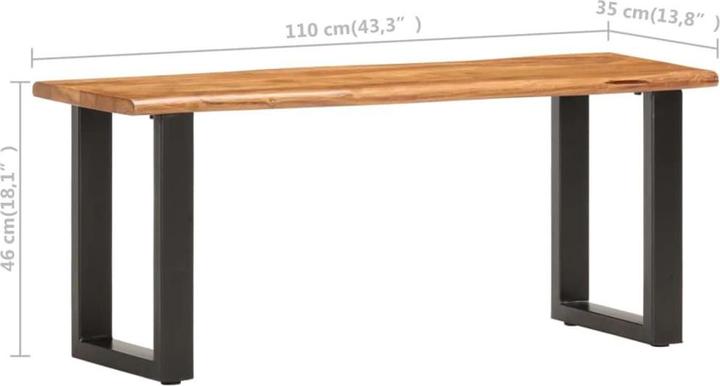 Actual product image vidaXL Bank (35 cm)