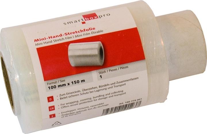 Smartboxpro Stretchfolie, (B)100 mm x (L)150m, St„rke: 15 my (150 m, 100 mm)